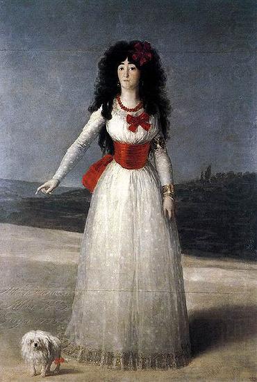 Francisco de Goya Duchess of Alba-The White Duchess china oil painting image